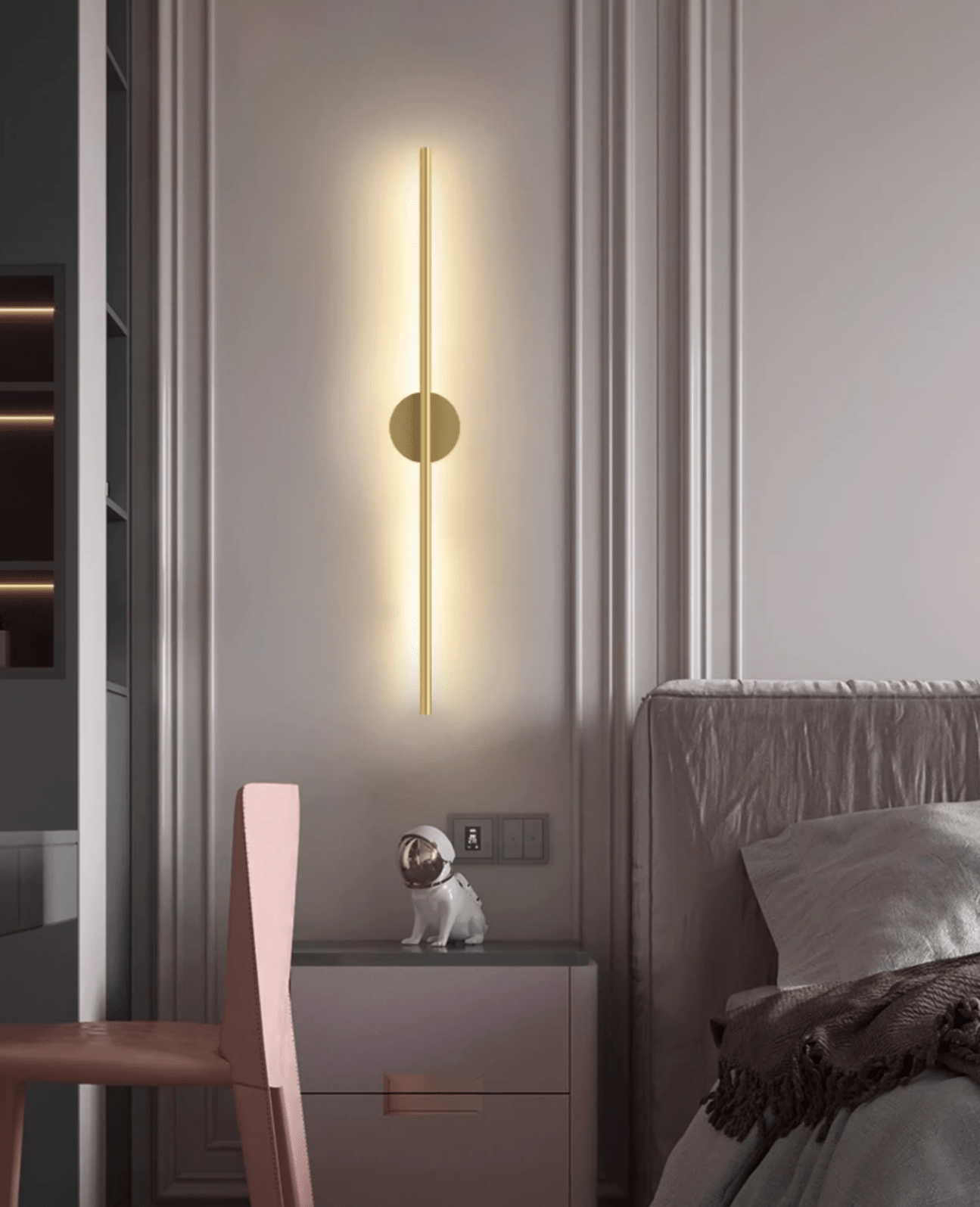 Volt Line Rechargeable Wall Light, Bathroom Wall Sconce, detail 12