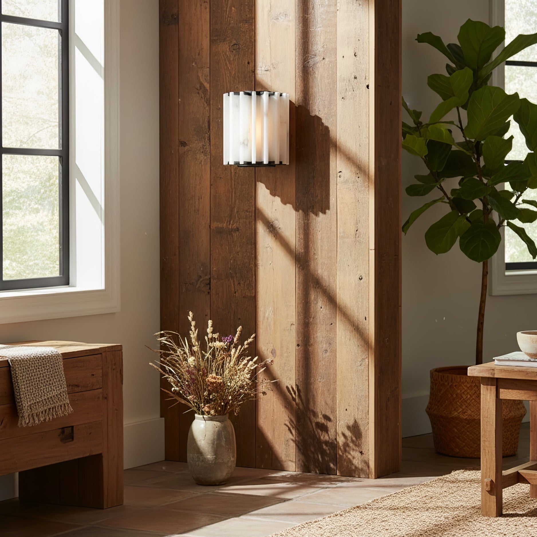 Altrix Alabaster Wall Light - Wall Lamp, Hardwired Wall Sconce, detail 5