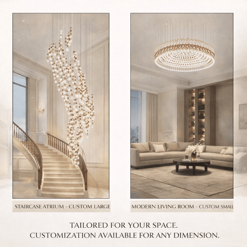 Pearl Curtain Customizable Chandelier