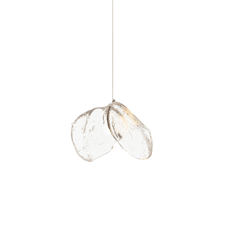 Luminous Glass Petals Chandelier