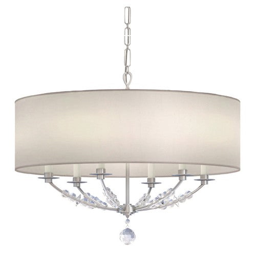 Group Mirage Polished Nickel Six-Light Drum Pendant