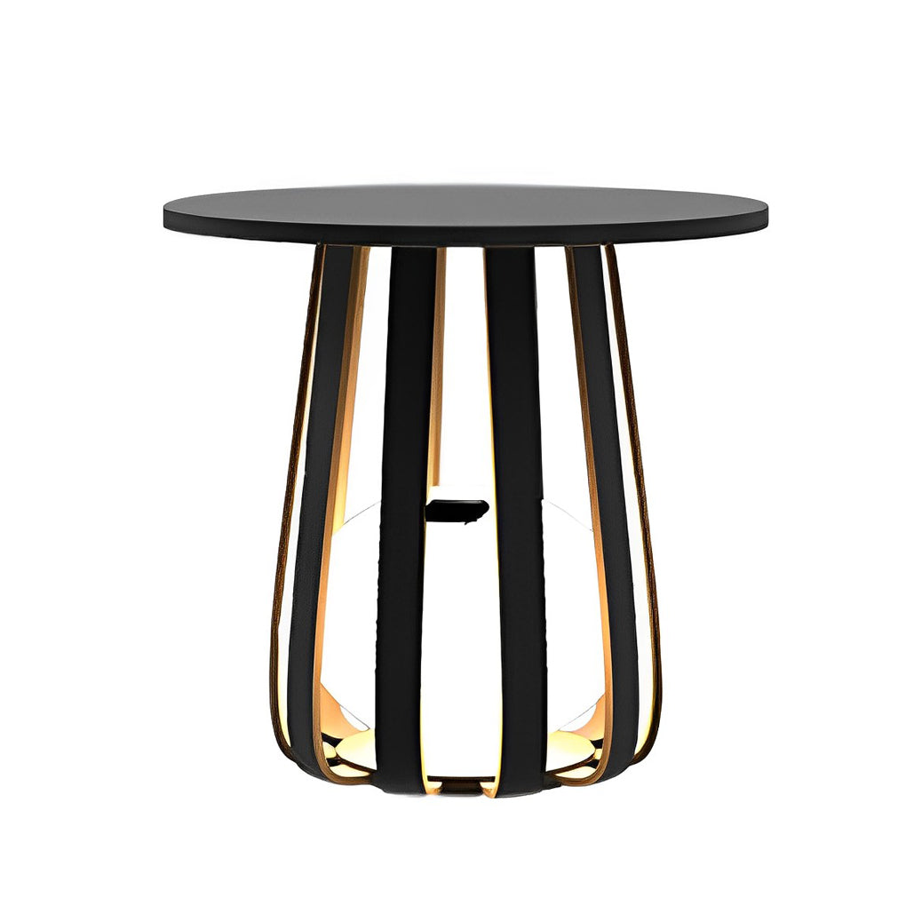 Round Waterproof RGB Iron Small Coffee Table Floor Lamp