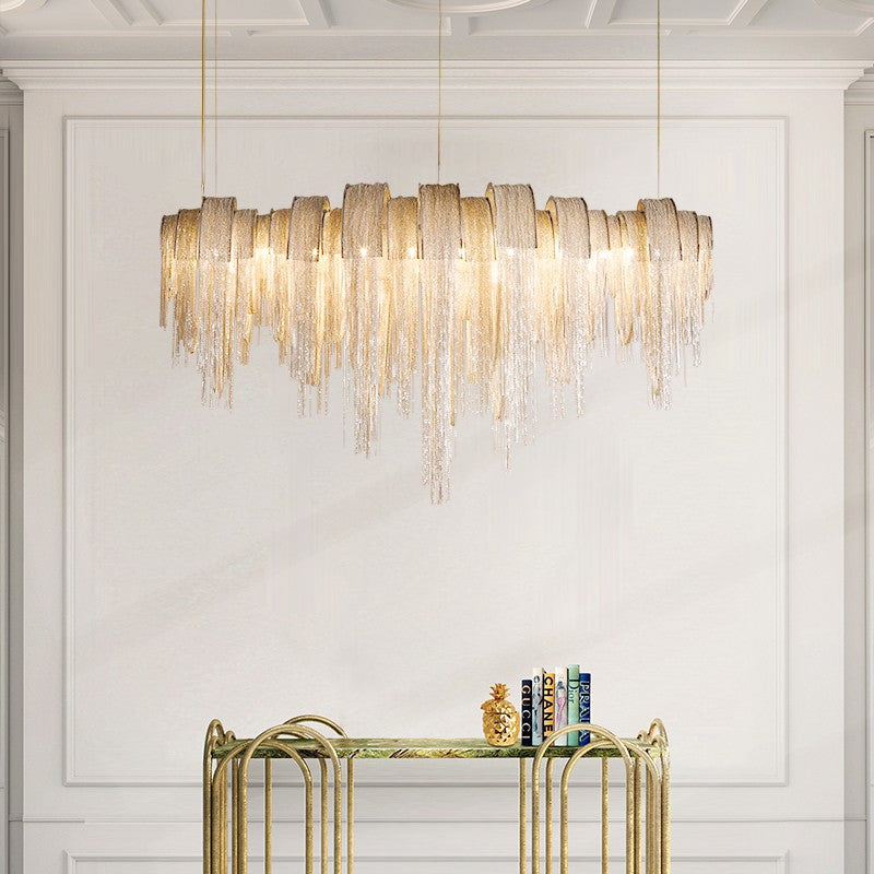 European Small Hotel Lobby Crystal Chandelier I