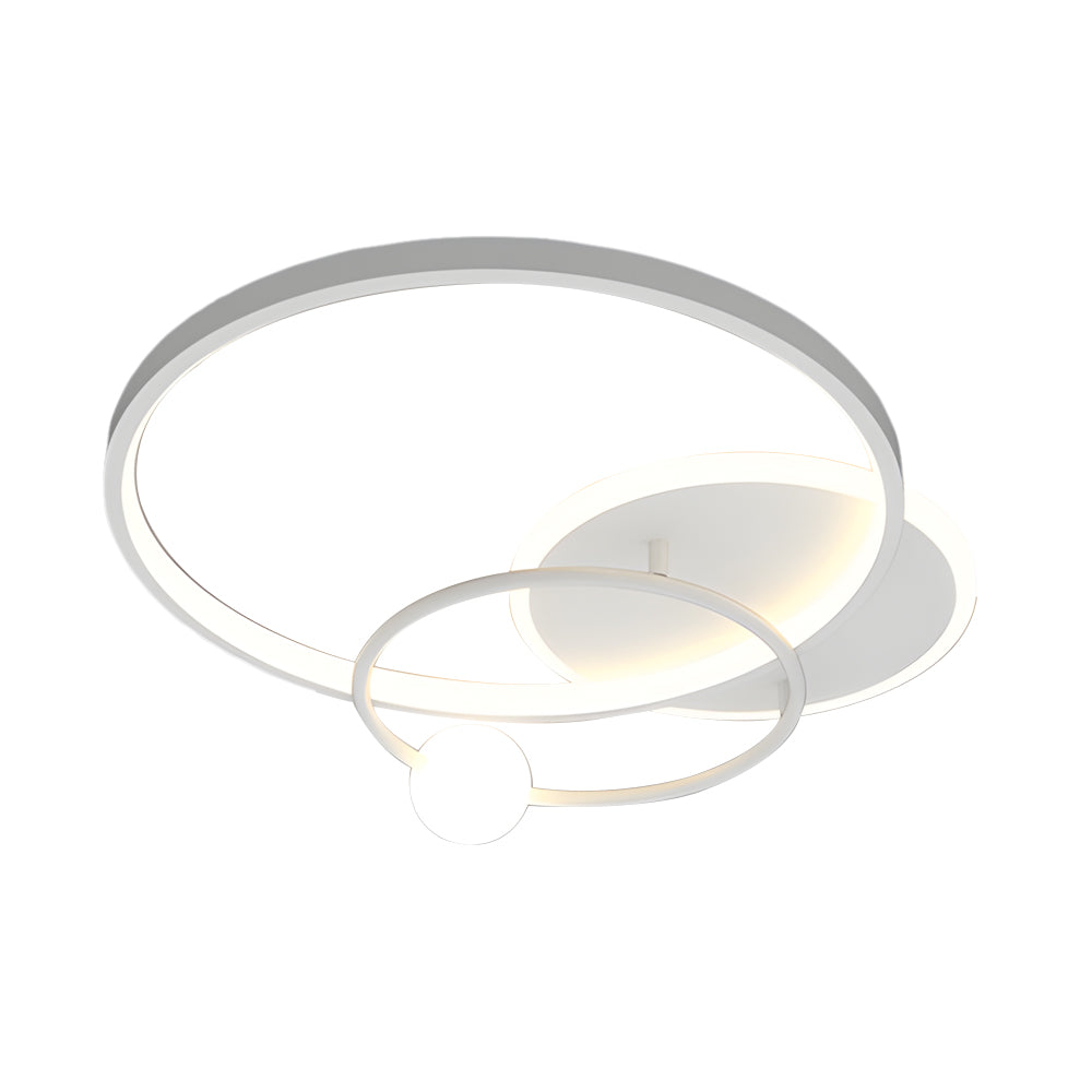 Multi-circle LED Flush Ceiling Light Gold/Balck/White