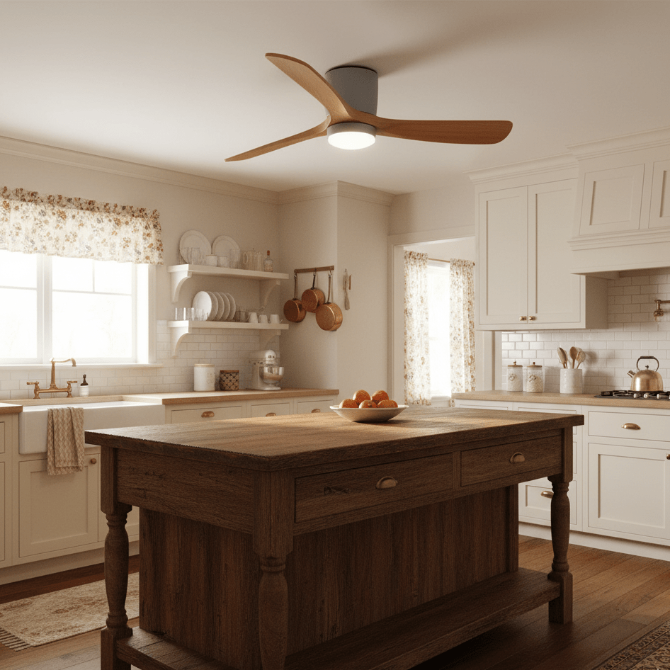 Nordic Wooden 42"/48"/52" Ceiling Fan Light