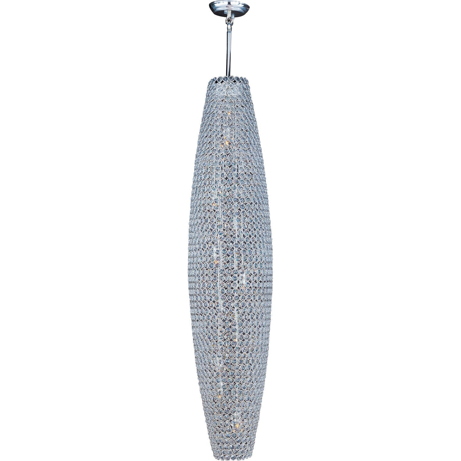 International Glimmer Plated Silver Pendant Light