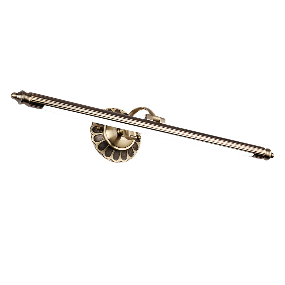 Retro Cylinder LED Bathroom Vanity Light with Flower