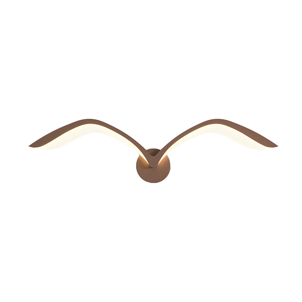 Contemporary Seagull LED Wall Light - Nordic Acrylic Wing Design, Hardwired Wall Sconce, detail 8