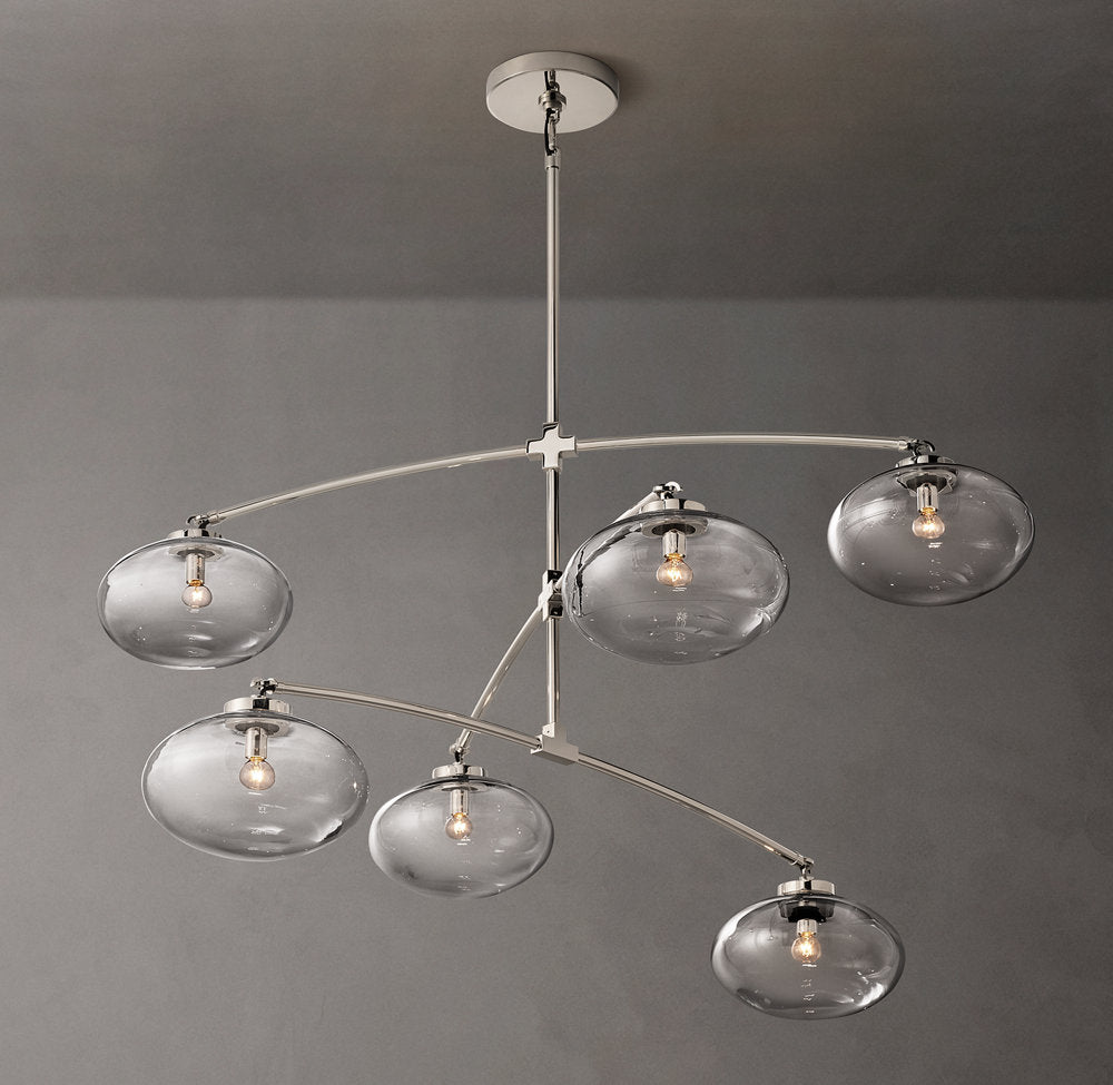 glass chandelier shown as a main product image for dining rooms
