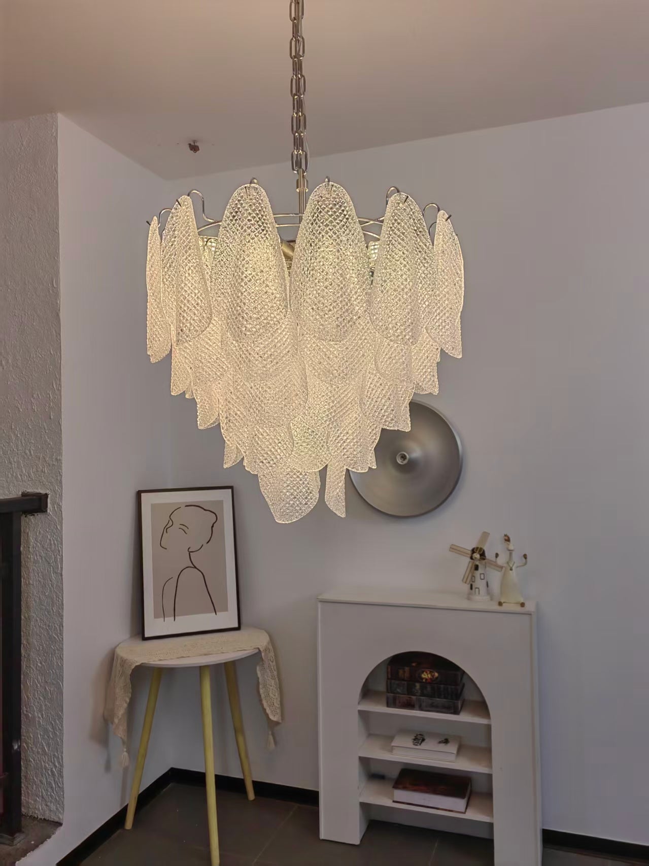 Murano Glass Teardrop Chandelier