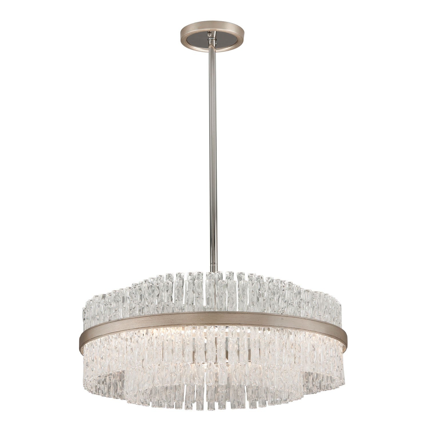 Silver Leaf 27-Inch Six-Light Pendant