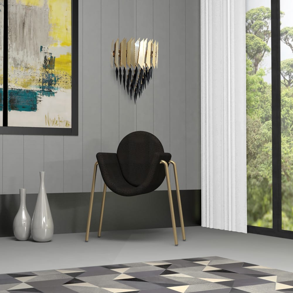 24 Carat Gold-Plated Contemporary Crystal