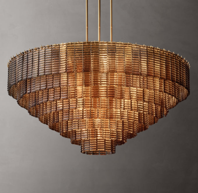 Chandelier detail image with finish, structure, and proportion visible