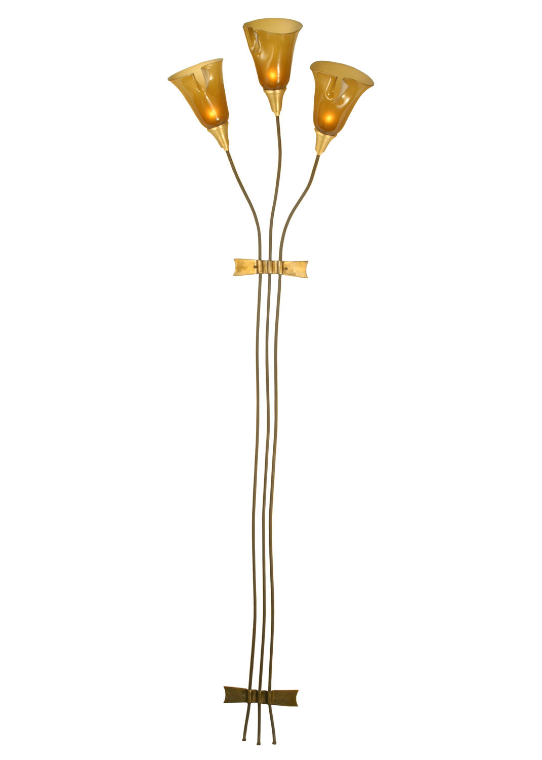 Wilmington 3-Light 80.00" Timeless Bronze,Satin Brass Wall Sconce front view