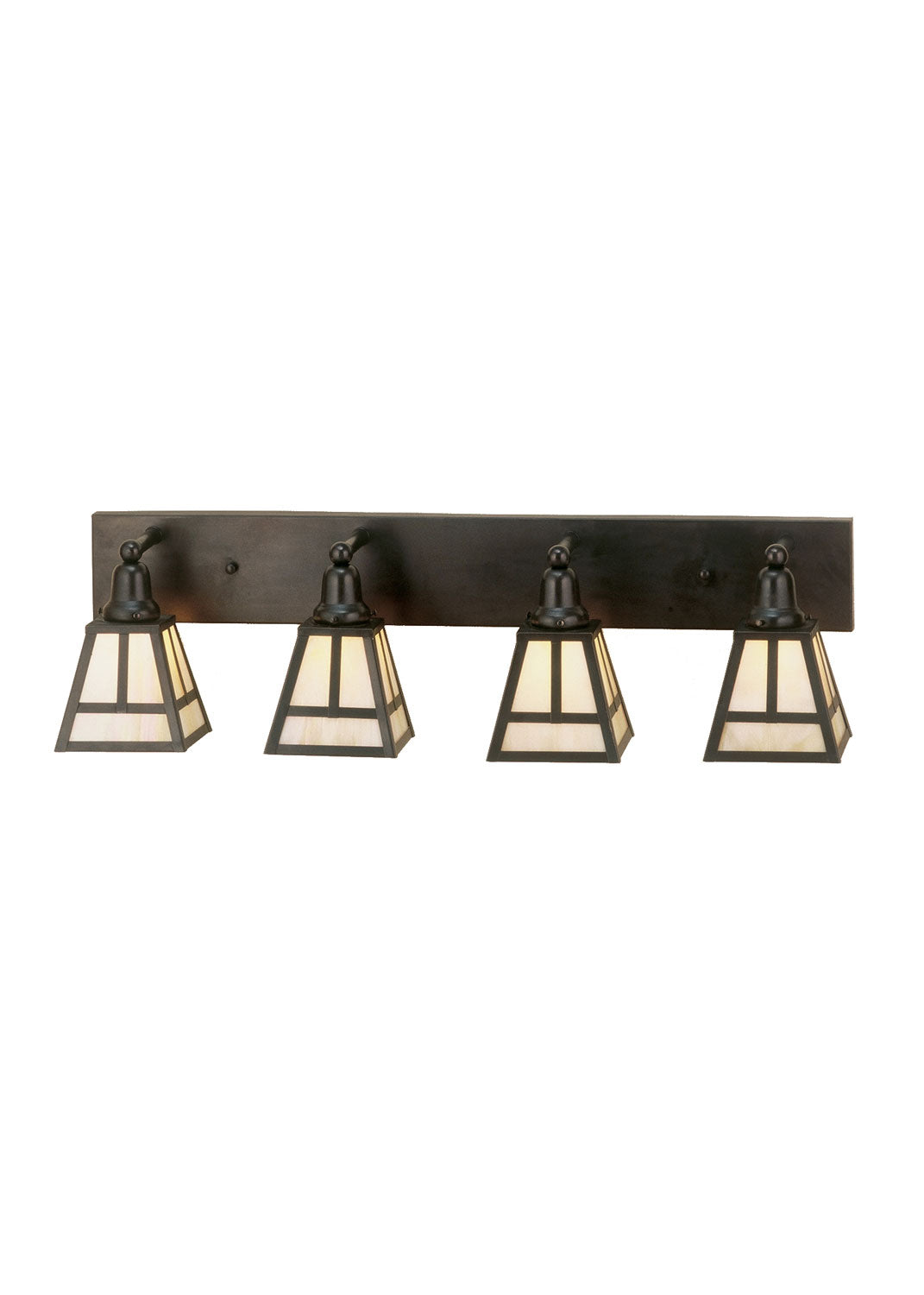 T Mission 36 Inch 4-Light 10.00" Antique Copper Wall Sconce front view