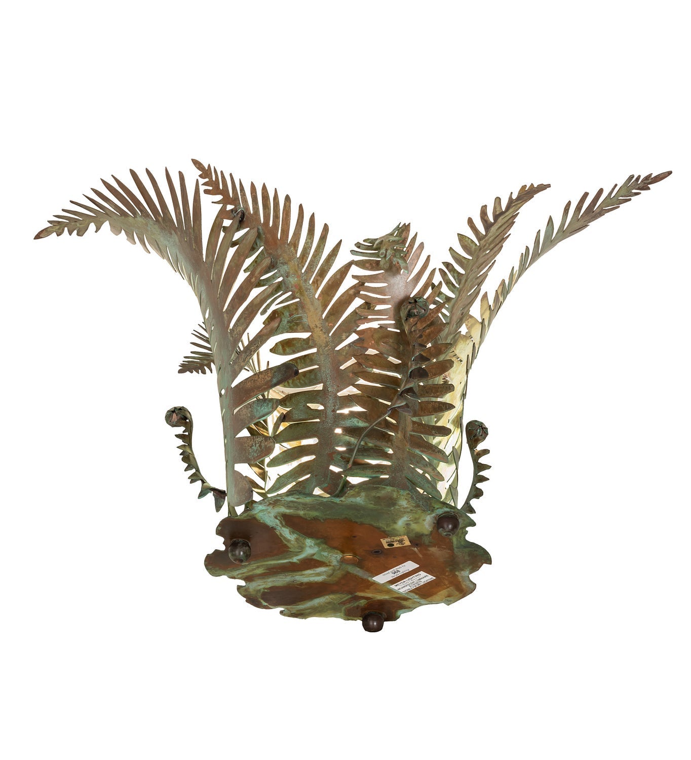 Fern 18 Inch 1-Light 18.00" Verdi Copper Table Lamp detail view 4