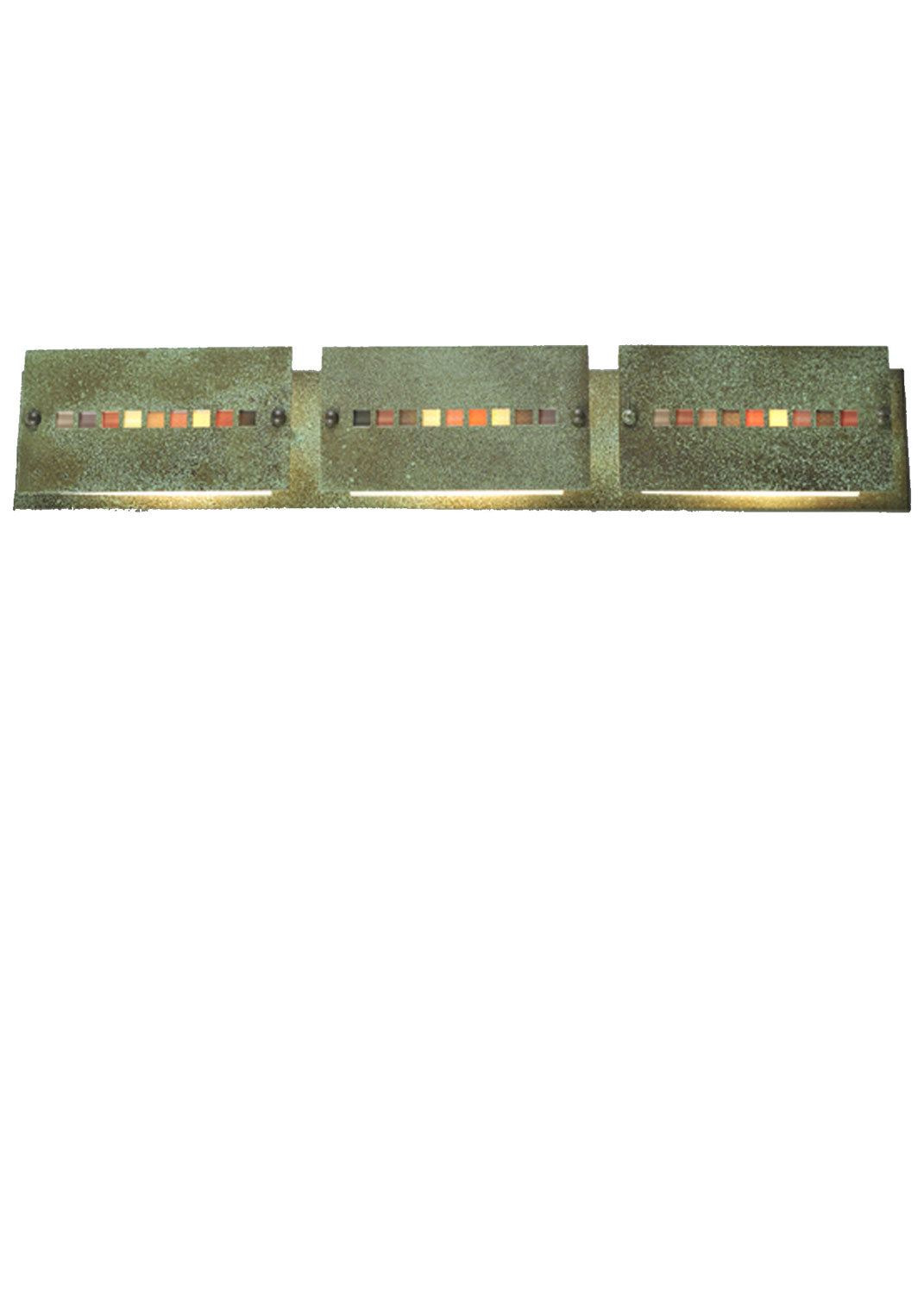 Moss Creek Stepping Stone 36 Inch 3-Light 6.00" Tarnished Copper Wall Sconce front view
