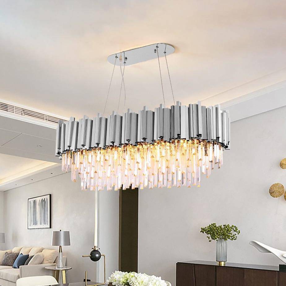 Gio 47" Crystal Dining Room Chandelier