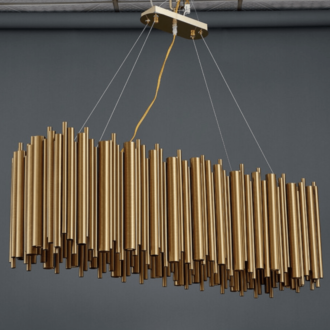Vigo Dining Room Chandelier, Gold