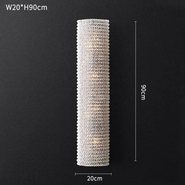Bergamo Crystal Wall Light, Bedroom Wall Sconce, detail 7