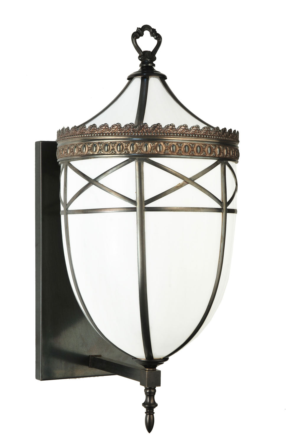 Borough Hall 1-Light 26.00" Craftsman Brown Wall Sconce front view