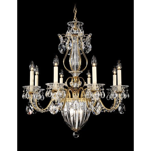 Gold 11-Light Clear Heritage Handcut Crystal Chandelier