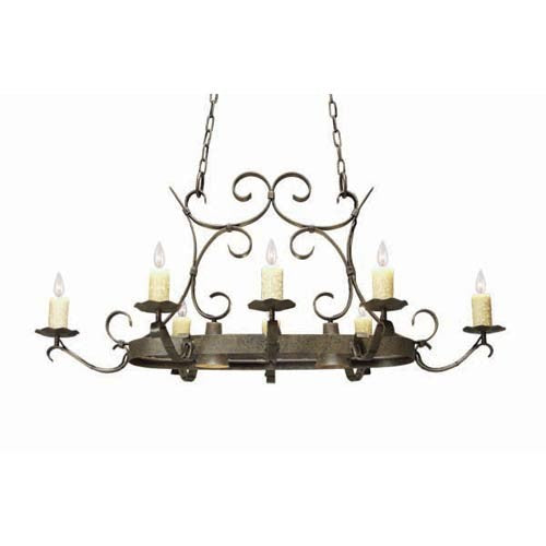 Handforged Oval Chandelier Antiquity