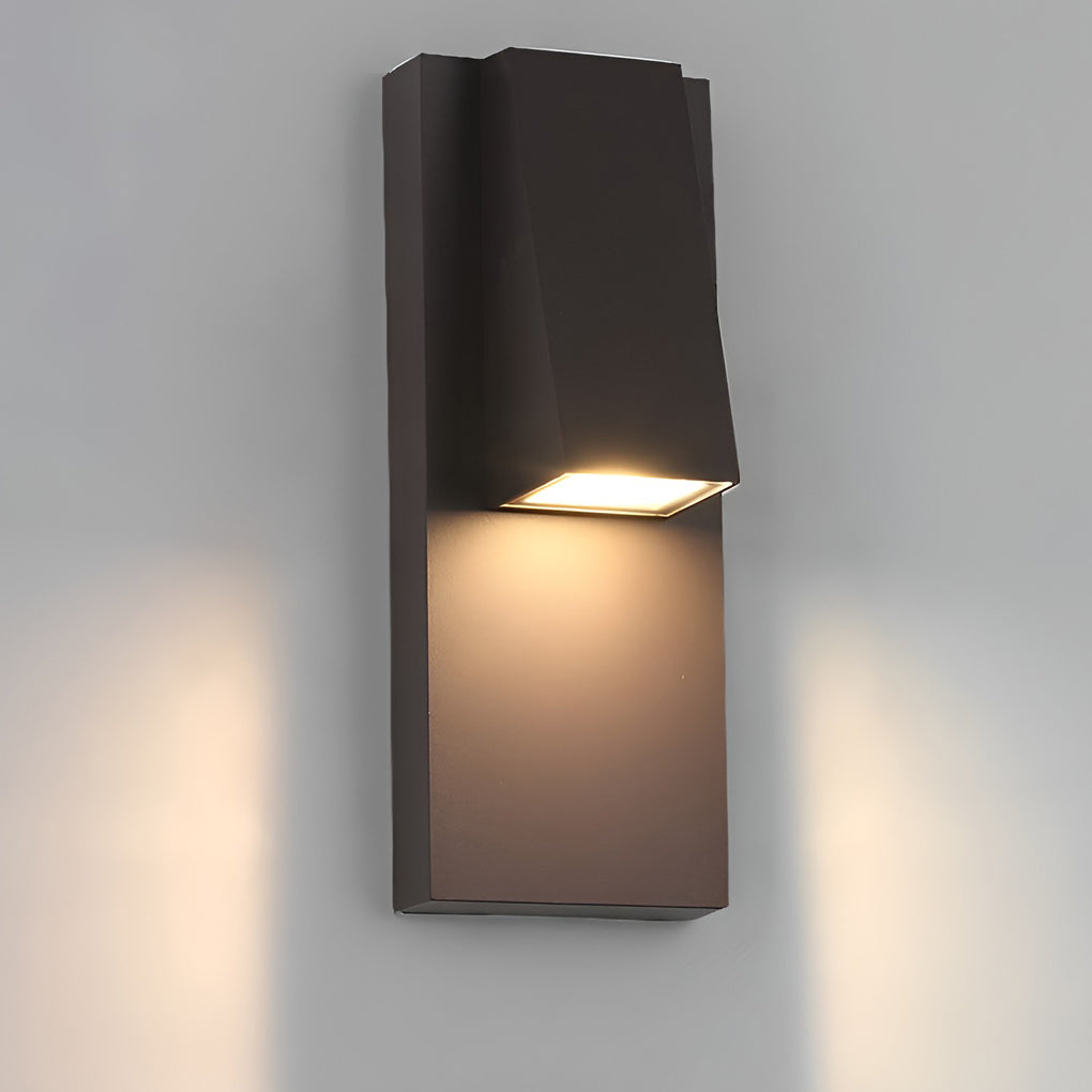 Rectangle Waterproof LED Black Contemporary Exterior Wall Light, Outdoor Wall Light, detail 9