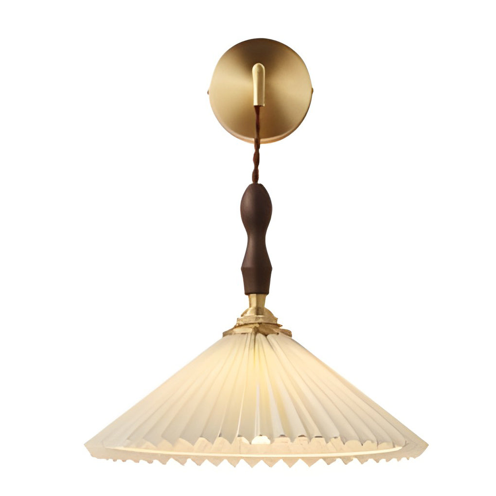 Classic Pleated Shaped LED White Nordic Chandelier