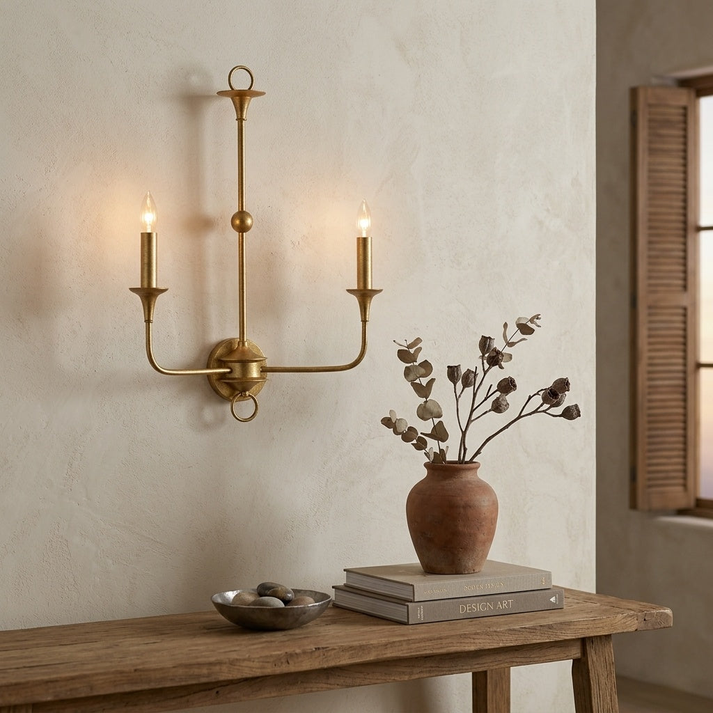 Thousand Faceted Brass Wall Sconce | Tianguang Select