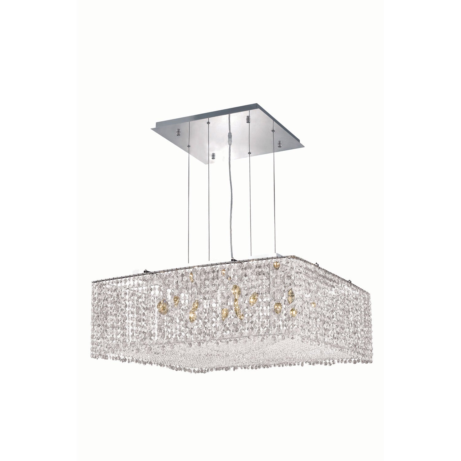 Moda Chrome 13-Light Pendant with Royal Cut Crystal