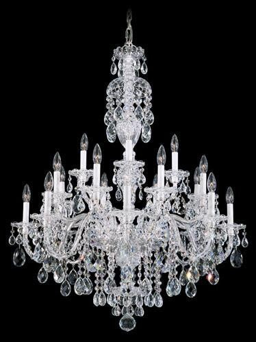 Silver 20-Light Clear Heritage Handcut 34W X Chandelier
