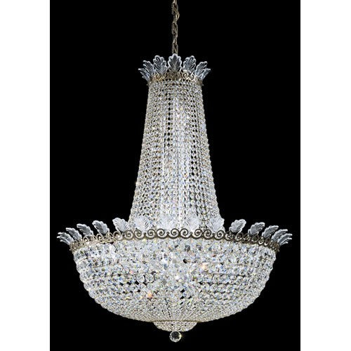 Roman Empire Etruscan Gold 28-Light Clear Pendant Light