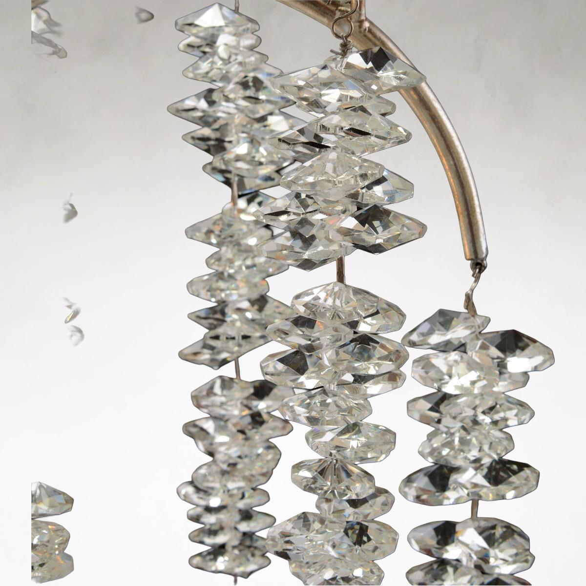 Tiered 6-Light 40-Inch Ceiling Chandelier