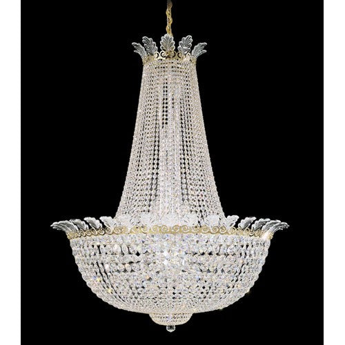 Roman Empire Polished Gold 44-Light Clear Pendant Light