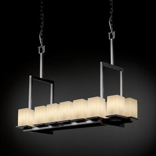Fusion Montana 14-Light Brushed Nickel Tall Chandelier