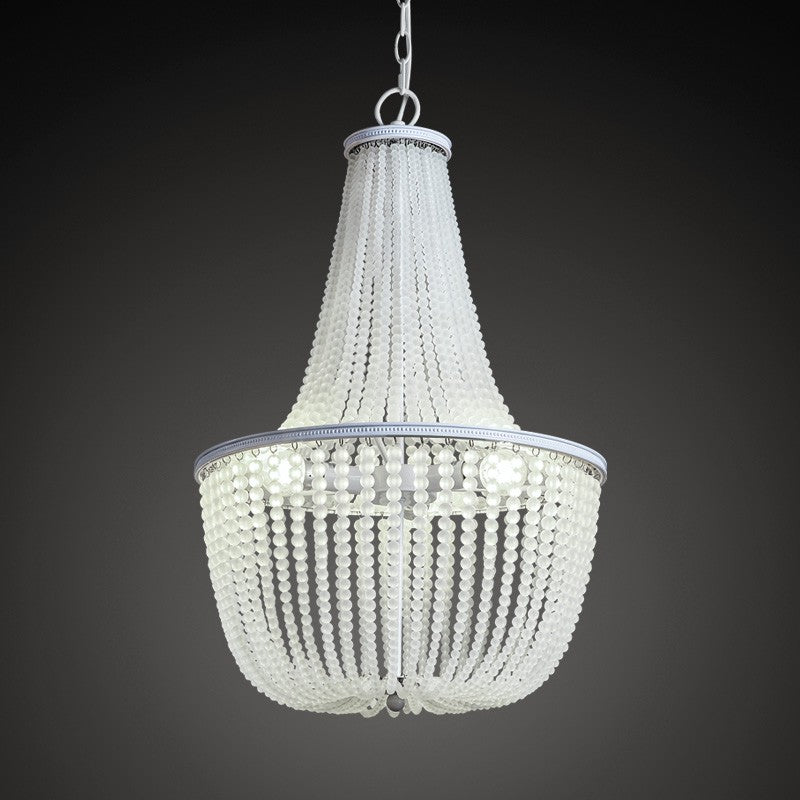 American Villa Glass Bead Ball Lantern Chandelier