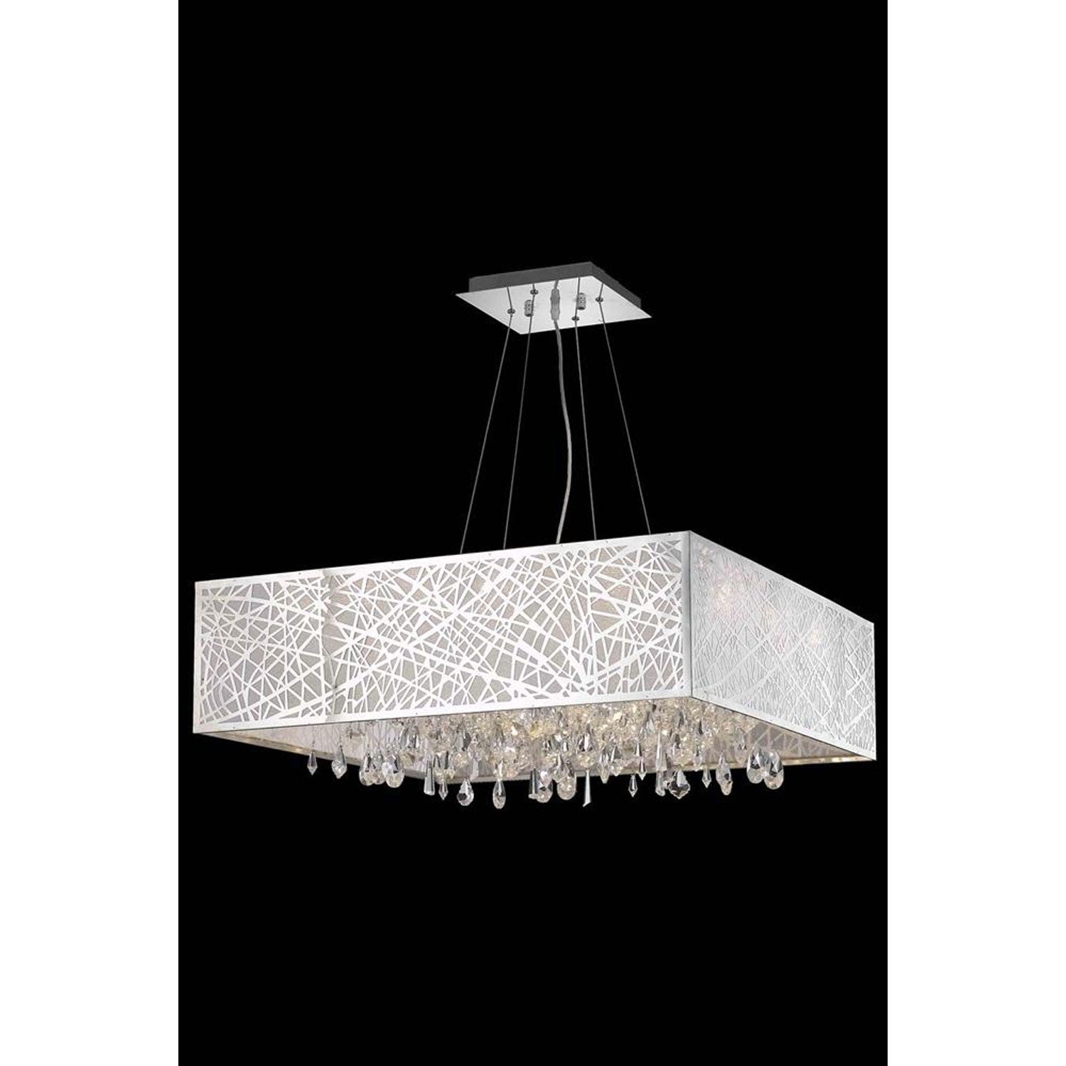 Mirage Chrome 13-Light Pendant with Royal Cut Crystal