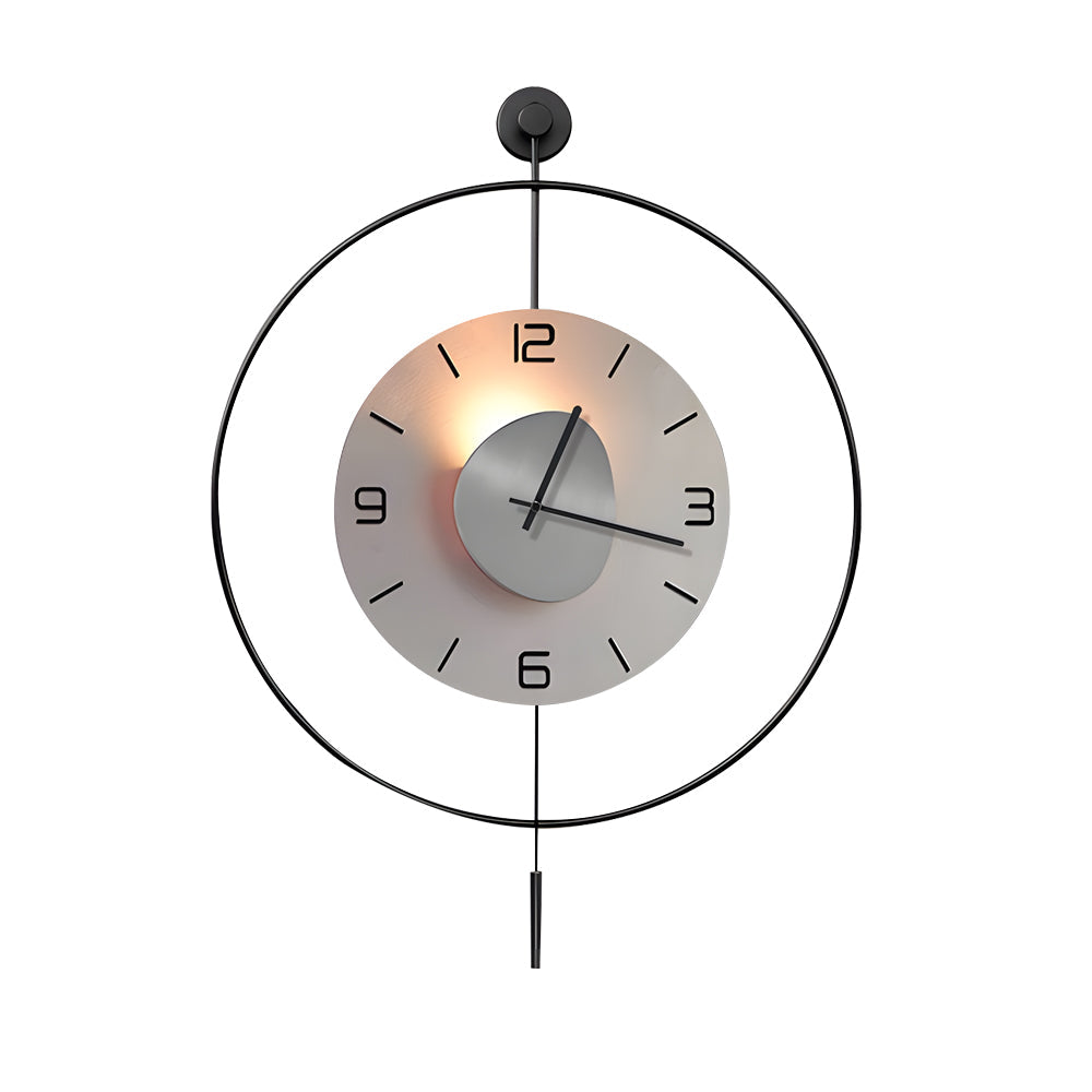 Battery Operated Round LED Hanging Metal Pendant Light