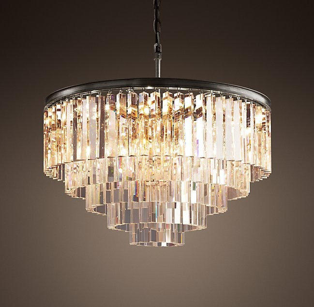 Modern Lights Round Crystal Chandelier