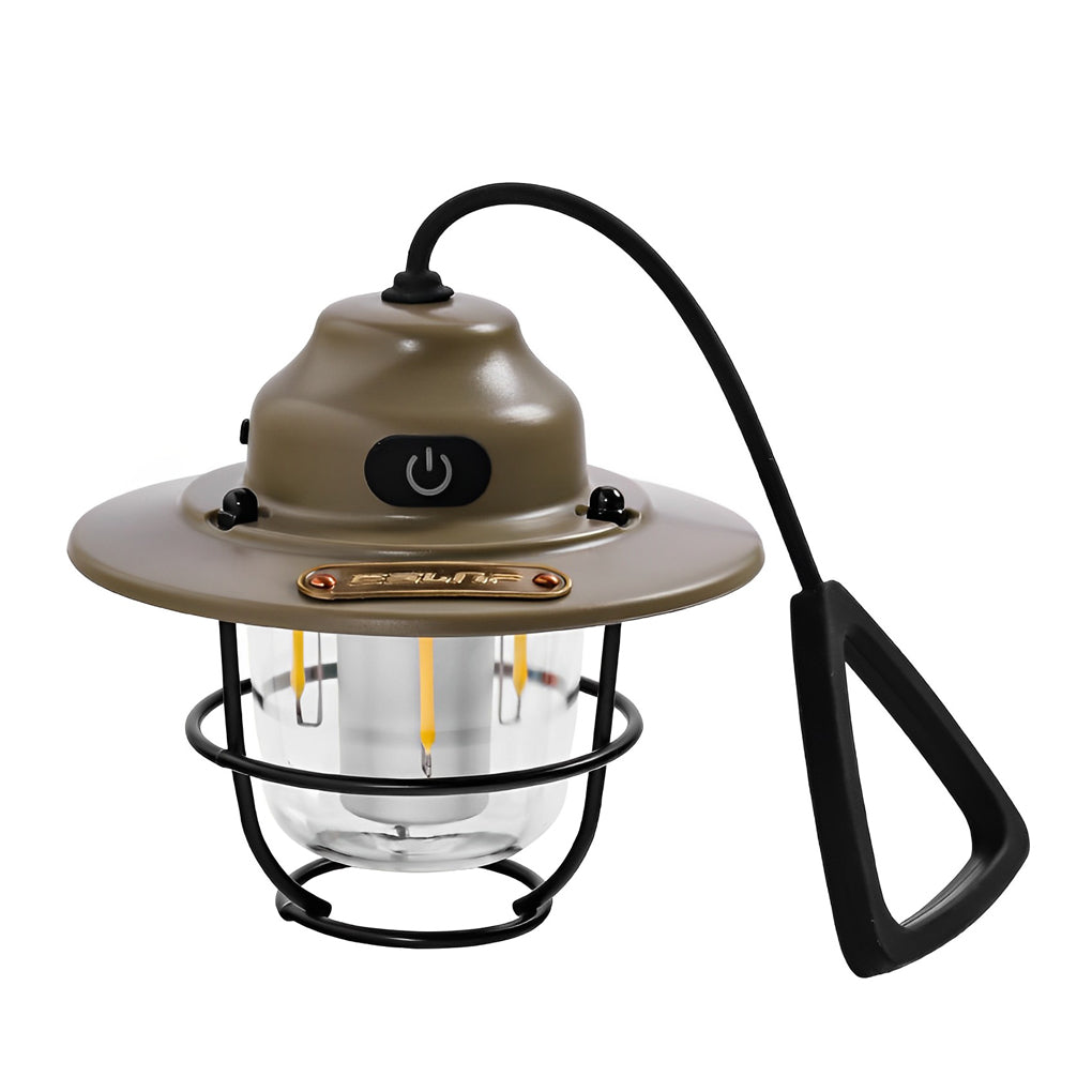 Circular LED Waterproof USB Rechargeable Retro Exterior Light Camping Lamp, Outdoor Wall Light, detail 12