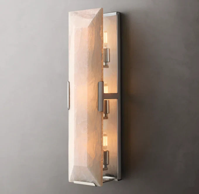 Harlow Calcite Linear Wall Light, Bedroom Wall Sconce, detail 18