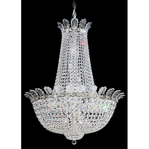 Roman Empire Polished Silver 21-Light 26W Pendant Light