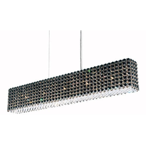 Stainless Steel 11-Light Jaguar Swarovski Pendant Light