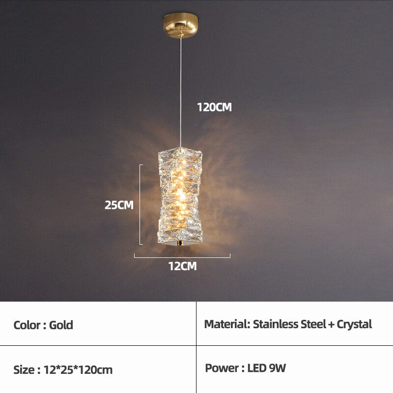 Bacci Crystal Light Fixture Chandelier