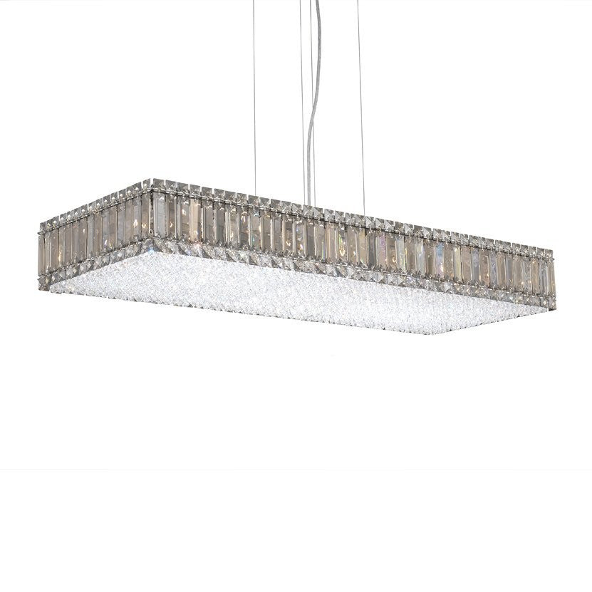 Contemporary Crystal Chandelier in Polished Chrome