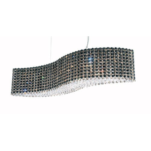 Stainless Steel 13-Light Jaguar Swarovski Pendant Light