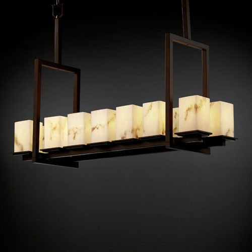 LumenAria Montana 14-Light Dark Bronze Tall Chandelier