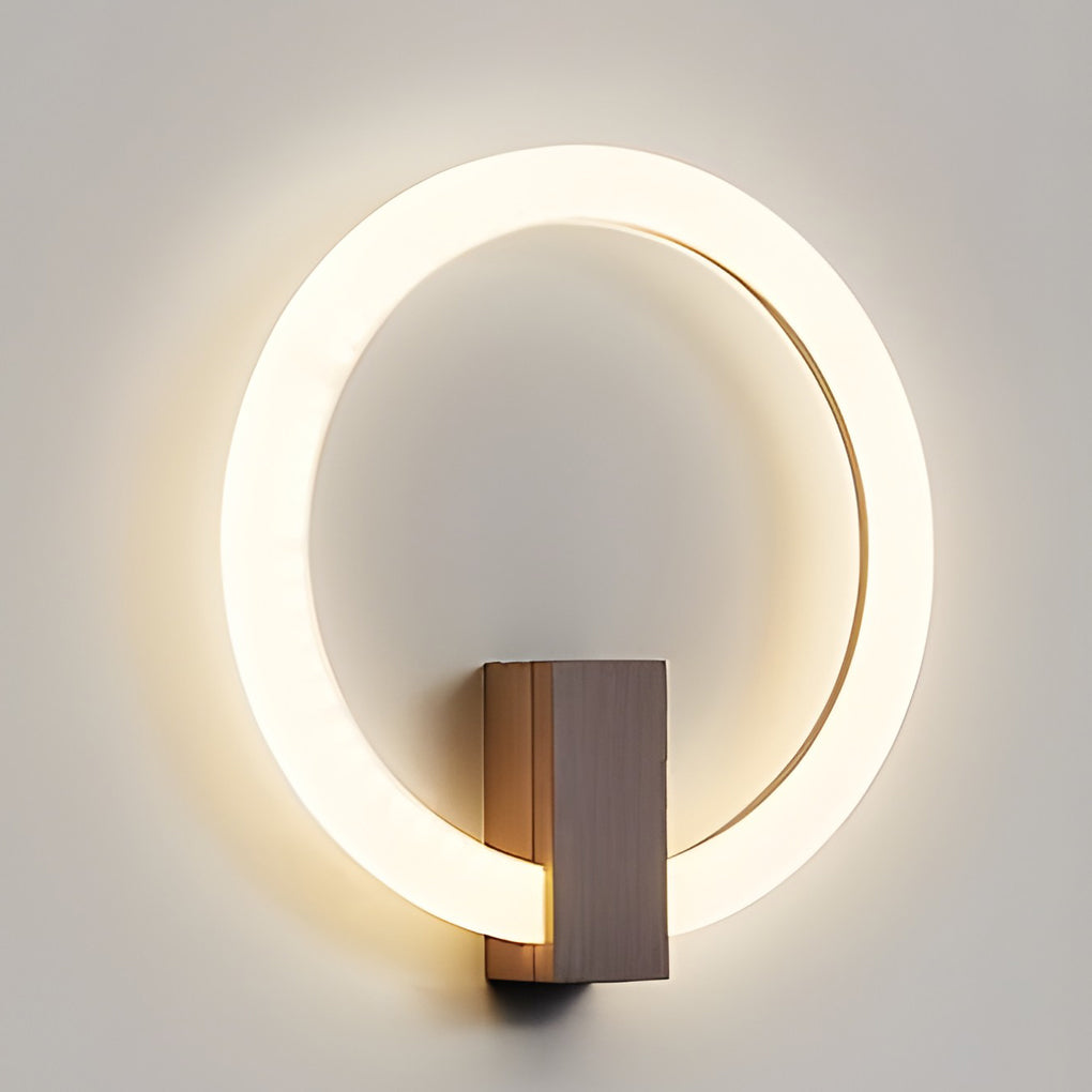 Circle Dimmable LED Contemporary Wall Light, Bedroom Wall Sconce, detail 8
