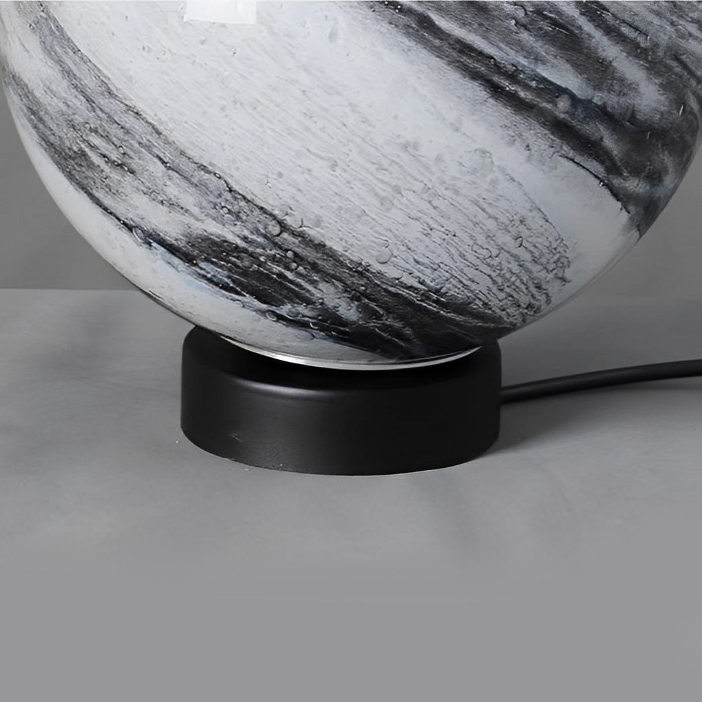 Circular Glass Planets Design Waterproof Contemporary Exterior Fence Post Lights, Outdoor Wall Light, detail 7
